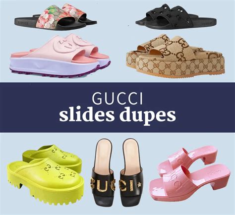 best fake gucci slines|gucci slide dupe list.